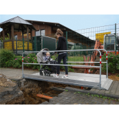 Aluminium and steel | trench bridge | Width: 1.20 m, Length: 2.80 m